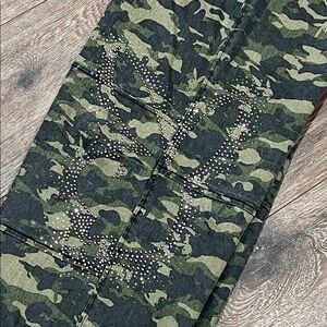 NWOT Playboy Camouflage Wide-Leg Cargo Pants W/ Rhinestone Iconic Bunny Logo 🔥